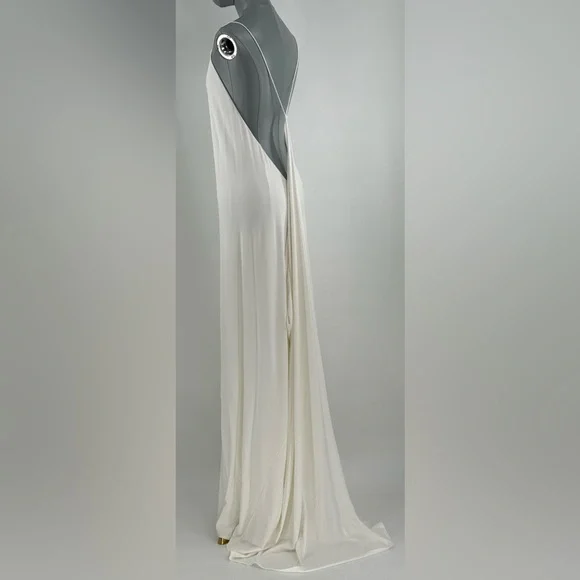 🆕 RAT & BOA 🧿 NWOT Amora Back Draped Jersey Dress, White - Sz M - Picture 10 of 16